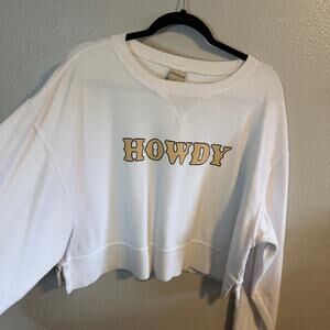 Western Boutique Howdy Cropped Sweatshirt Size Large